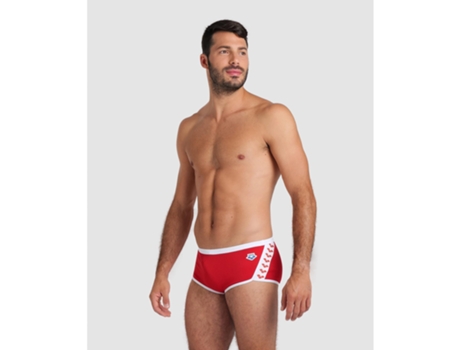 Bañador de Hombre para Natación ARENA Bañadores Icons Solid Low Rojo (85)