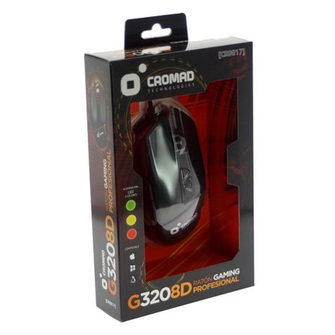 Ratón CROMAD Cromad Gaming G320 (1200/1600/2400/3200 - Rojo)