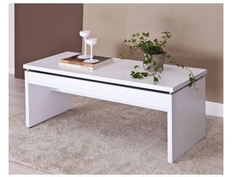 Topkit Mesa Centro manhattan 2028 tamaño normal 51x120x50 cm elevada 61x120x71 mueble salon blanco café aglomerado alta 51 120 50