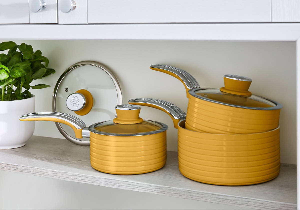 Batería de Cocina SWAN SWN-SWPS5020YELN Amarillo (5un)