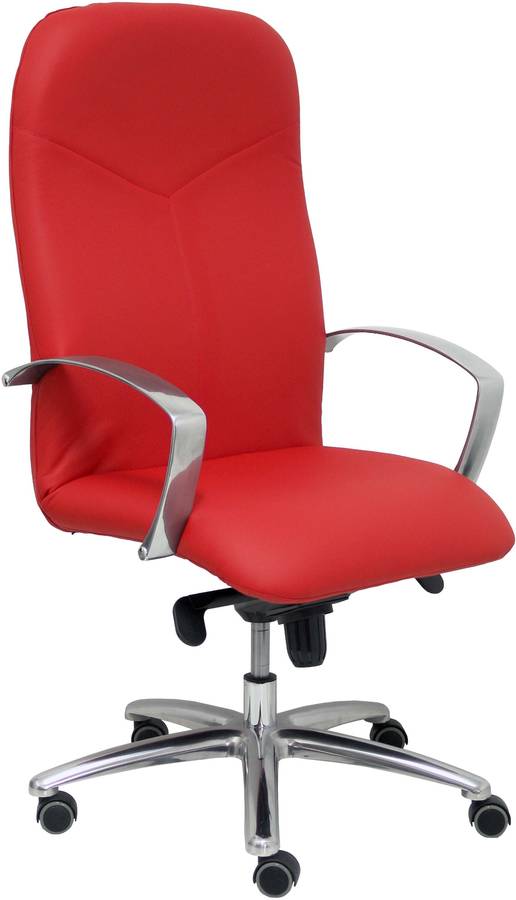 Silla Ejecutiva PYC Caudete Rojo (Brazos Ajustables - Similpiel)