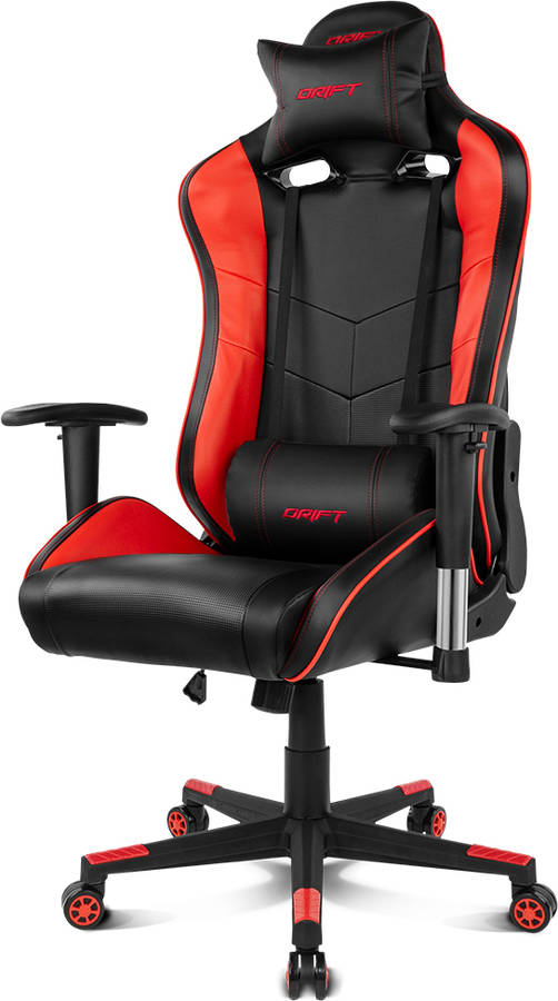 Silla Gaming DRIFT DR85 (Hasta 150 kg - Elevador a Gas Clase 4 - Rojo)