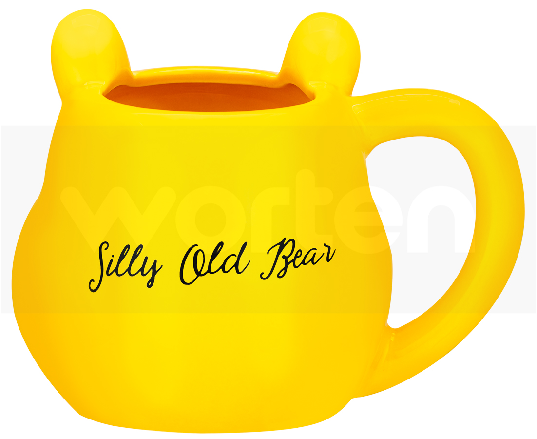 Taza 3d Winnie the pooh en forma de silly old