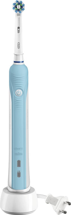 Cepillo de Dientes Eléctrico ORAL-B 700 Crossaction Azul y Blanco