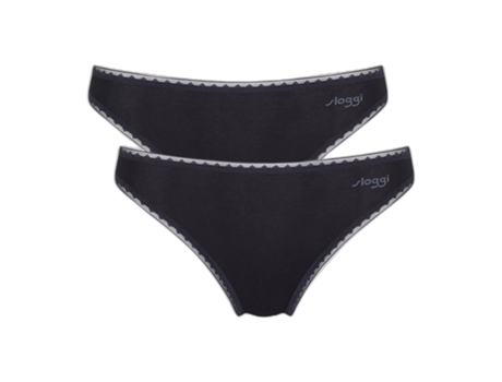 Juego 2 Bragas para Mujer SLOGGI (M - Multicolor)