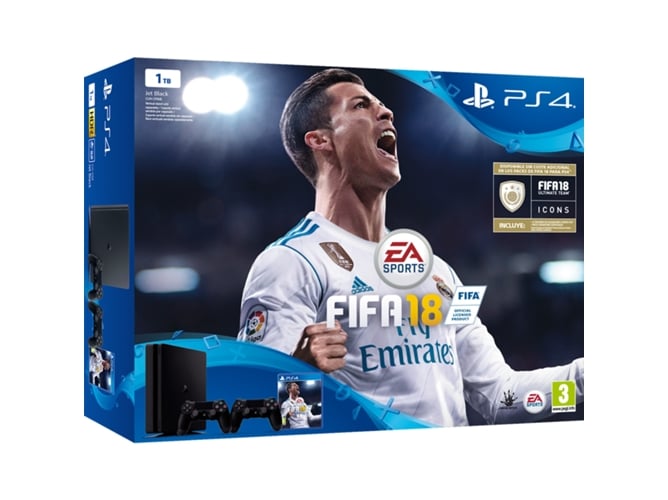 Consola PS4 Slim + FIFA 18 (1 TB)