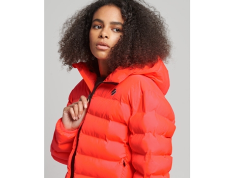 Abrigo SUPERDRY Poliéster Mujer (40 - Rojo)