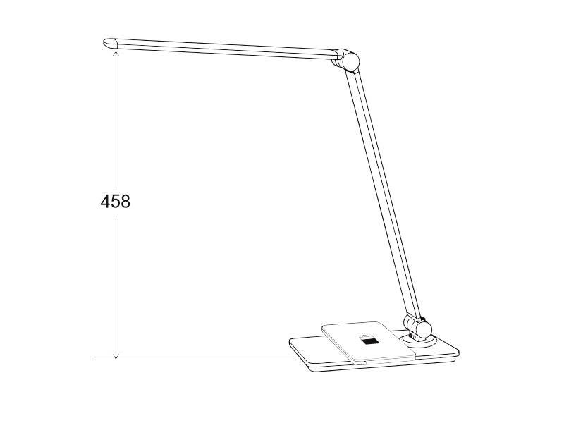 Flexo Bipo Con cargador iq blanco neutro regulable de mesa ledbox