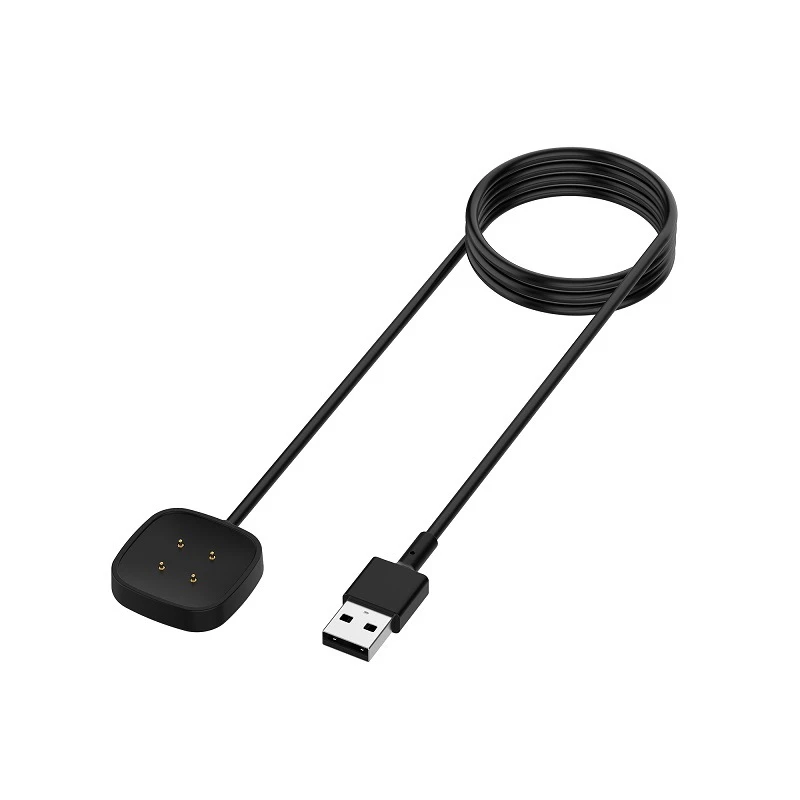 Cable Cargador para Fitbit by Google Versa 4 / 3 Versa4 Sense 2 WUXING Negro