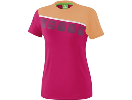 Camiseta para Mujer ERIMA 5-C Blanco, Rosa para Multideportes