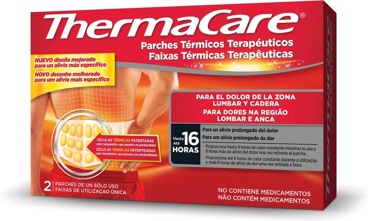 THERMACARE Parches térmicos para la cadera (2 Unidades)