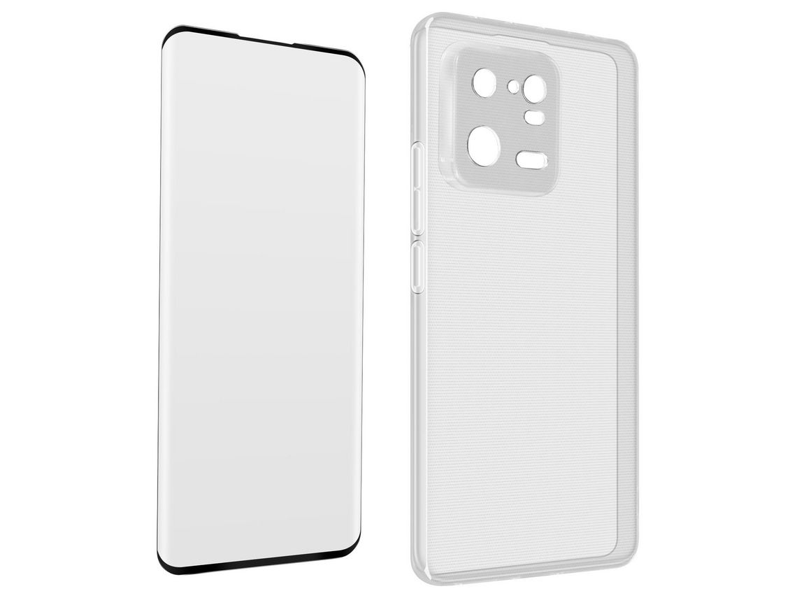 Carcasa de silicona blanda Xiaomi 13T y 13T Pro + Cristal templado