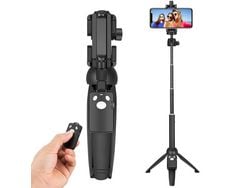 JEIIBRZUI Palo selfie con Bluetooth remoto, trípode Monopod Selfie Stick con control remoto Bluetooth para iPhone 8/iPhone 8 Plus/X/iPhone 7/iPhone 7 Plus/Galaxy Note 8/S8/S8 Plus y más, 39 pulgadas de altura