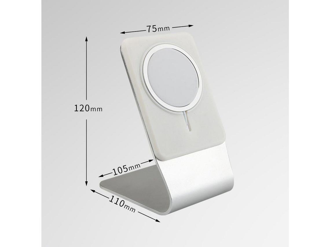 Soporte para Cargador MagSafe, FULAIM Soporte MagSafe de Aluminio  Compatible con Cargador MagSafe para iPhone 12, 12 Mini, 12 Pro, 12 Pro Max  - Dorado (No Incluye MagSafe)