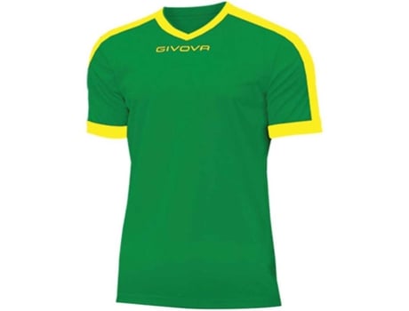 Camiseta de Hombre para Fútbol GIVOVA Revolution Poliéster Verde (3XS años)