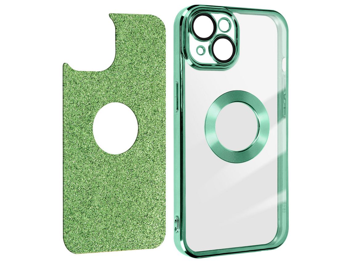 Carcasa logo verde iPhone 14