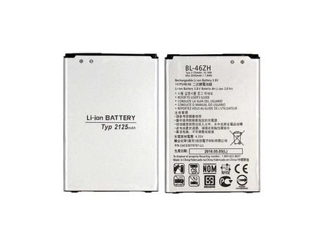 Batería 2125Mah 3.8V 8.1Wh Bl-46Zh para LG K7 X210 K8 K350