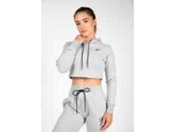 Sudadera con Capucha Pixley Crop Top GORILLA WEAR (Gris - M)