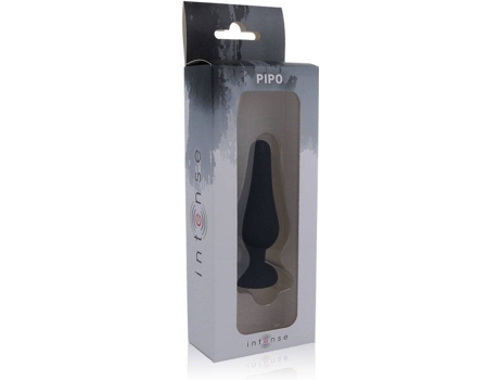 Plug Anal Intense toys shelki 115 cm tamm negro pipo m silicone 11.5cm 150