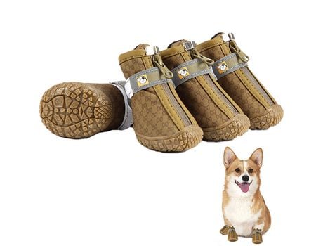 Botines Impermeables Para Perros Zapatos De Senderismo Para Perros Botas Para Perros De Tamaño Pequeño Zapatos Para Cachorros Para Pavimento Calien...