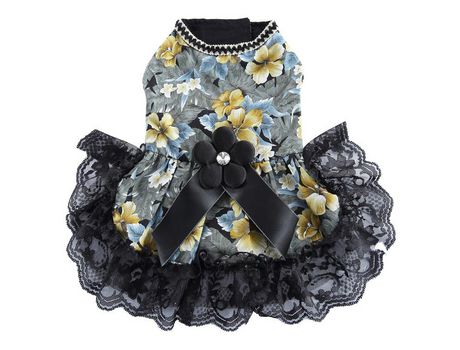 Vestido De Verano Para Perros Pequeños Ropa De Boda Para Gatos Traje De Cachorro Para Niñas Camisa Disfraz De Flores ELKUAIE eu