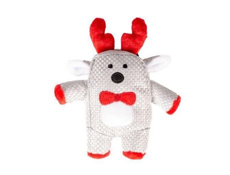 Peluche navideño cuadrado Reno Plush para perro DUVO PLUS