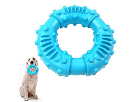 Juguetes Para Masticar Perros Para Perros Agresivos, Caucho No Tóxico, Juguete Para Masticar Duradero - Dentición Y Cuidado Dental, Azul ZMDECQNA