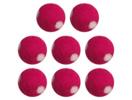 Paquete De 8 Pelotas Para Gatos Y Perros Pequeños - Juguete Para Gatos De Lana De Fieltro Para Gatos De Interior Que Juegan Rojo ZMDECQNA