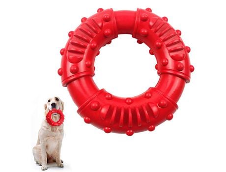 Juguetes Para Masticar Perros Para Perros Agresivos, Caucho No Tóxico, Juguete Para Masticar Duradero - Dentición Y Cuidado Dental, Rojo ZMDECQNA