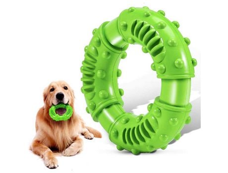 Juguetes Para Masticar Con Anillo Para Perros, Juguetes Para Masticar Para Perros Para Masticadores Agresivos, Juguetes Indestructibles De Goma, Ve...