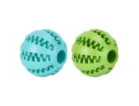 Paquete De 2 Bolas Duraderas Para Masticar Perros Iq Puzzle Para Limpieza De Dientes De Perros/Masticación/Dispensación De Golosinas, Estilo 3, 6 C...