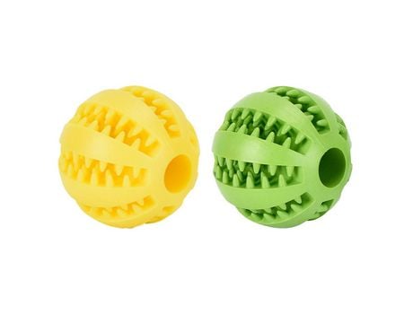 Paquete De 2 Pelotas Duraderas Para Masticar Perros Iq Puzzle Para Limpieza De Dientes De Perros/Masticación/Dispensación De Golosinas, Estilo 7, 6...