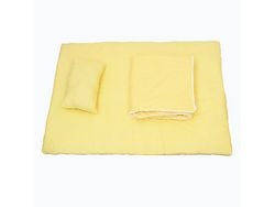 Cama Cálida De Algodón Para Gatos, Linda Cama Para Gatos Con Almohada Y Manta Extraíbles, Alfombrilla Suave Para Mascotas, Amarillo, S ZMDECQNA