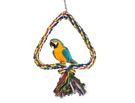 Columpio De Cuerda Para Pájaros, Juguete De Escalada Colorido Para Loros, Periquito, Periquito, Cacatúa, Cacatúa, Conure Triangle ZMDECQNA