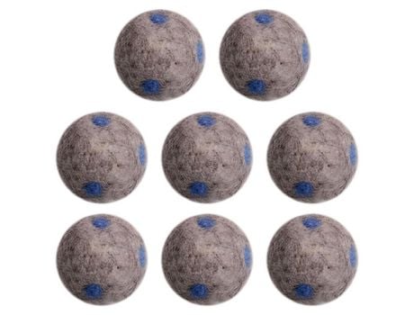 Paquete De 8 Pelotas Para Gatos Y Perros Pequeños - Juguete Para Gatos De Lana De Fieltro Para Gatos De Interior Que Juegan Gris ZMDECQNA