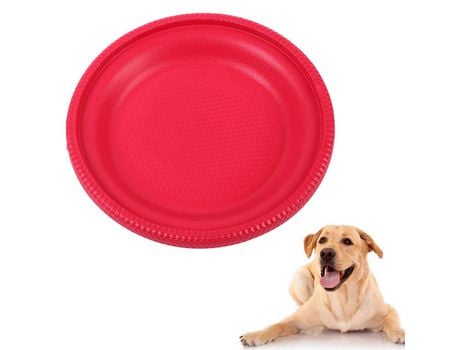 Flying Dog Frisbee Para Razas De Perros Pequeños Y Mascotas, Disco Volador Interactivo Para Cachorros Rojo ZMDECQNA