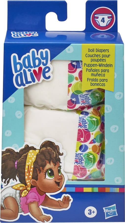 Pañales para muñecas BABY ALIVE Pack 4 (Edad Mínima: 3 años)