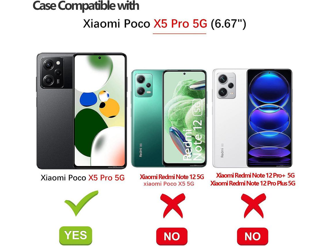 Funda compatible para Xiaomi Redmi Note 12 Pro - Poco X5 (5G)