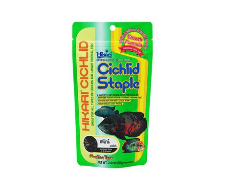 Comida para peces HIKARI cichlid staple mini 57g