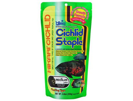 Comida para peces HIKARI cichlid staple medium 57g