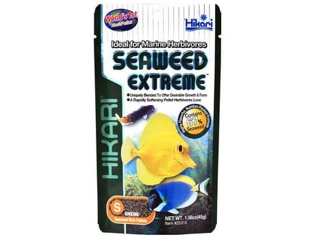 Comida para peces HIKARI marine seaweed extreme small 45g