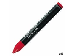 Ceras De Cores STAEDTLER Lumocolor Permanente Rojo 12 Unidades