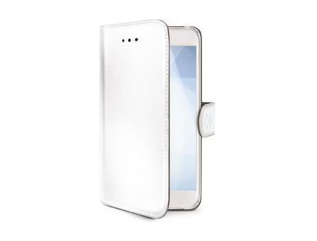 Funda Folio para Samsung Galaxy S9+ CELLY Piel Blanco