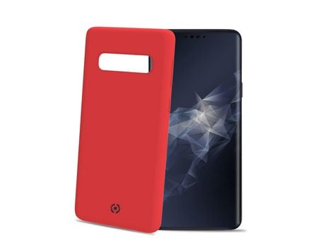 Funda para Samsung Galaxy S10+ CELLY Silicona Rojo