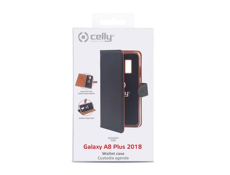 Funda Folio para Samsung CELLY Piel Negro