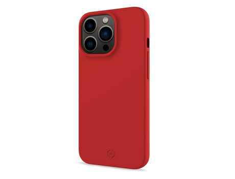 Funda para iPhone 13 Pro CELLY Piel Sintética Rojo