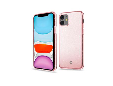 Funda para iPhone 11 CELLY Piel Sintética Rosa