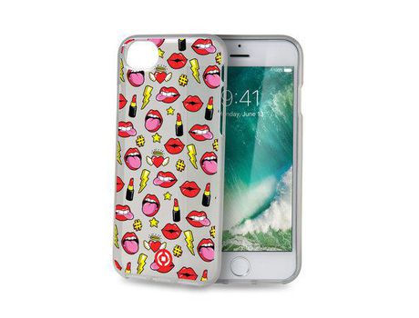 Funda para iPhone 8 CELLY Piel Sintética Multicolor