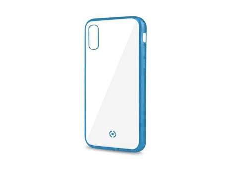 Funda para iPhone XS Max CELLY Piel Sintética Azul