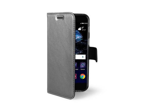 Funda Folio para Huawei CELLY Piel Sintética Plateado